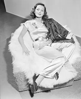 Gene Teirney In Pajama Suit