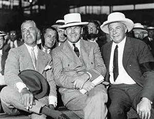 Gene Tunney and Bernard Gimbel at Boxing Match