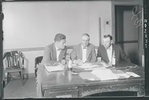 Gene Tunney with Tex Rickard and Billy Gibson