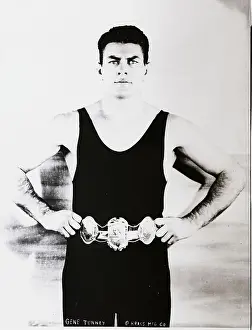 Heavyweight Prints: Gene Tunney Wearing Champion Belt