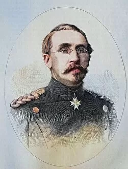 Battles & Wars Collection: General August Karl von Goeben (1816-1880), illustrated war chronicle 1870-1871