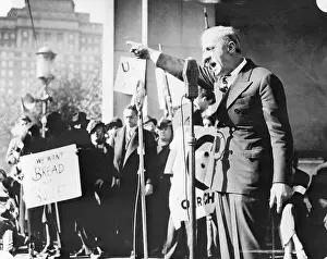 General Butler Addressing A Crowd