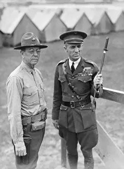 Military Camp Prints: General Butler and Colonel Snyder at Camp Butler