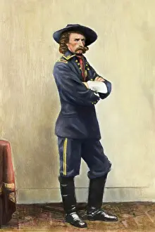 General Custer Standing with Arms Crossed