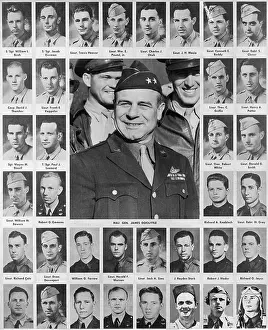 Bombing Prints: General Doolittle and Airmen