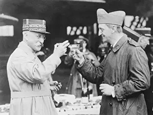 Air Force Prints: General Dumeril and colonel Sweeney Toasting