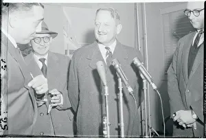 Burns Prints: General E. L. M. Burns at Microphones