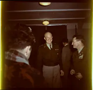 General Eisenhower Before Announcing his Resignation