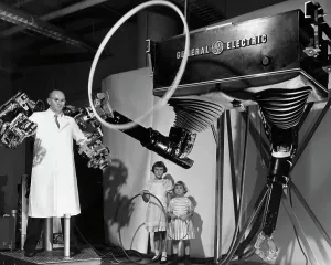 Futuristic Prints: General Elecric Robot Spinning Hula Hoop