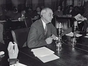 General Electric Chairman Owen Young at Monopoly Hearing