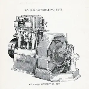 Generator Prints: General Electric Marine Generator Illus