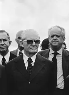 General Ernesto Geisel Outside with Officials