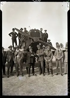 Propeller Prints: General Estrada Poses with Aviators