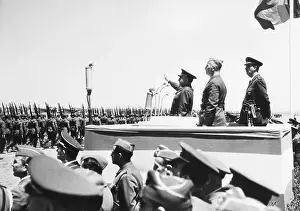 Podium Prints: General Franco Inspecting German Soldiers