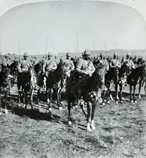The Boer Wars Prints: General French and His Men on Horseback During Boer War