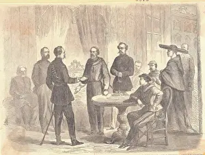 Palermo Prints: General Garibaldi and Envoy During Sicilian Conquest