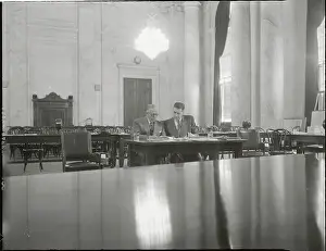 General George C. Marshall and Felix Larkin in Courtroom