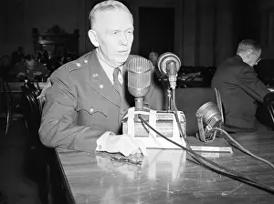 George C Prints: General George Marshall Testifying