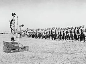 General George S. Patton Speaking to Troops