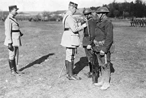 General Grancher Decorating Two Men