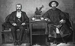Visit Prints: General Grant Seated with Li Hung Chang