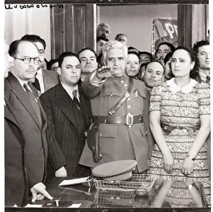Oath Prints: General Heriberta Jara with Followers