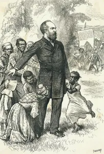 Philanthropy Prints: General James Garfield with African American Slaves
