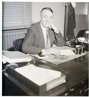 Bill Prints: General Johnson In His Office