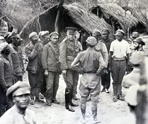 General Kundt Inspects Bolivian Soldiers During Chaco War
