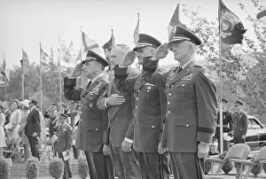 Retirement Prints: General Lemnitzer Salutes Flag