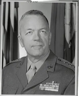 Chapman Jr Prints: General Leonard F. Chapman Jr. in Uniformed Photograph