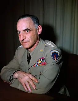 Lucius D Prints: General Lucius D. Clay Posing in Uniform