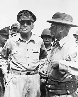 Corncob Prints: General MacArthur in Philippines