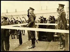 Ceremony Prints: General Macready Takes Salute From Troop
