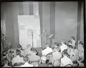 General Matthew Ridegway Pointing to Map