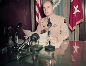 Information Prints: General Matthew Ridgway at a Press Conference