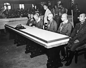 Nanjing Prints: General Okimura Signs Surrender Document