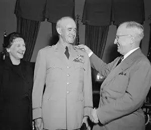 General Omar N. Bradley Being Pinned by President Harry S. Truman