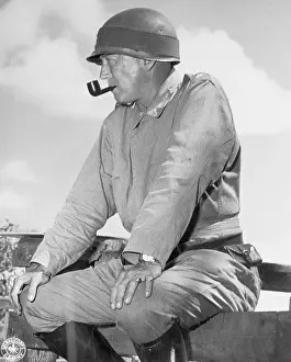 Pensive Prints: General Patton Smoking Pipe
