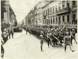 General Paul Von Hindenburg Reviewing His Troops