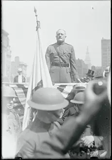 John J Prints: General Pershing Making Speech