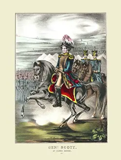 Mexican American Prints: General Scott at Cerro Gordo