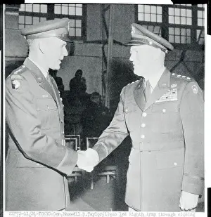 General Taylor Shaking Hands with General Hickey