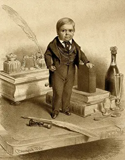 Miniature Prints: General Tom Thumb, aged twelve
