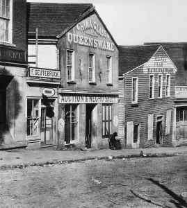 Atlanta Prints: General View Exterior of Slave Market