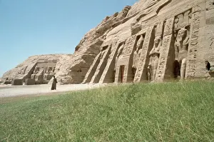 Abu Simbel Prints: General View of the Hathor Temple