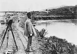 Canal Zone Prints: General William Gorgas at Building of Panama Canal