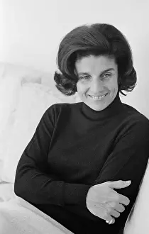 General Yitzhak Rabin's Wife Lea Rabin Posing