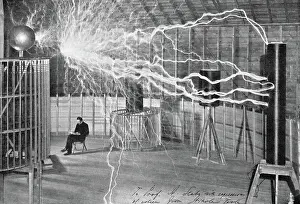 Lightning Prints: Generating Artificial Lightning in Nikola Tesla's Laboratory