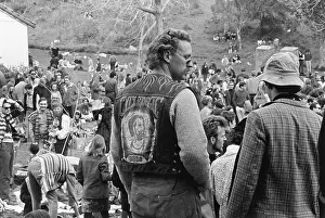 A generic man wearing a biker vest